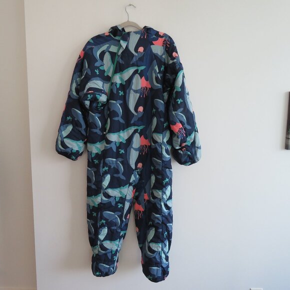SELK BAG Recycled Deep Sea Sleeping Bag Suit Outdoor Gorpcore - Kid's Size L - Picture 2 of 16